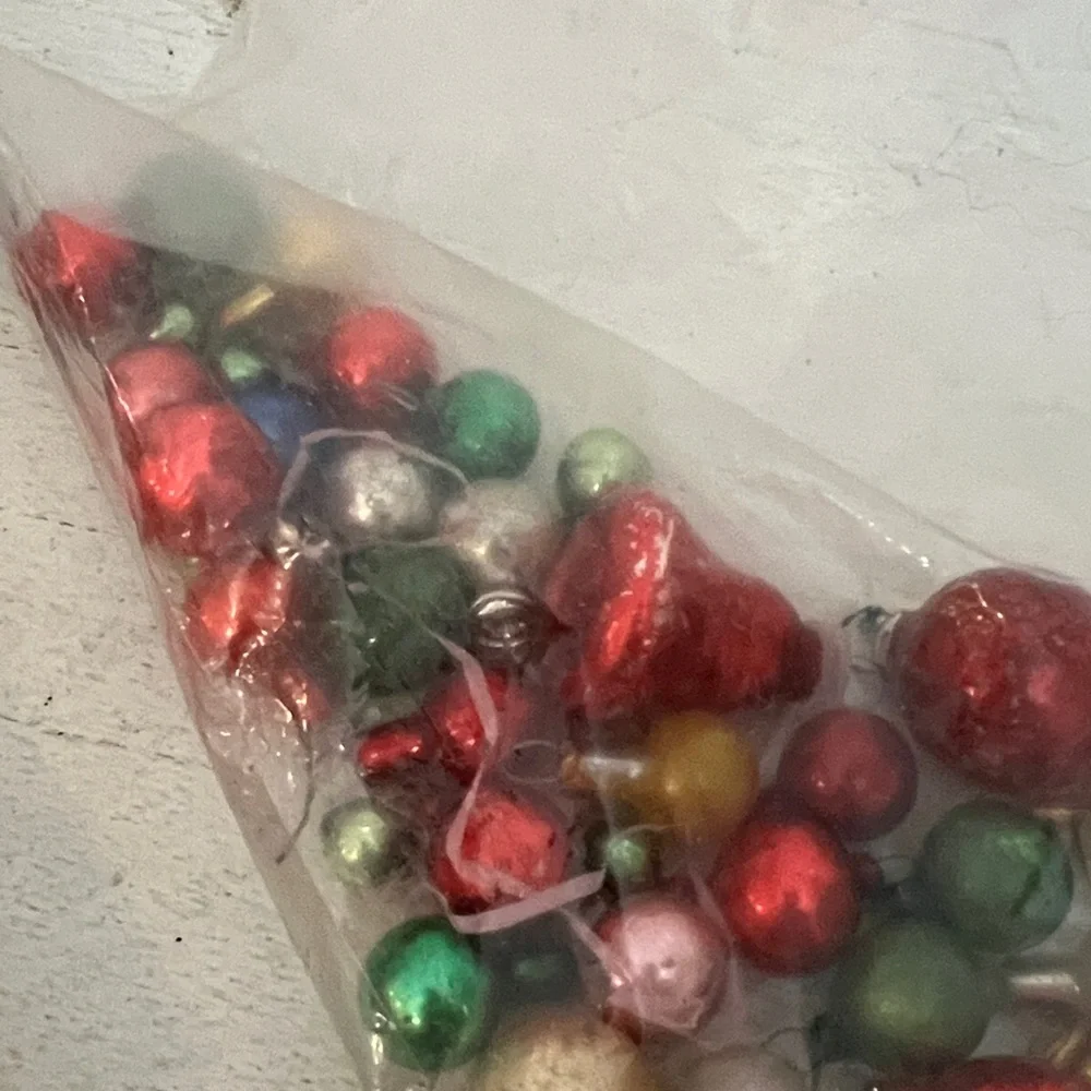 Lot Japan Mini feather tree Glass Ornaments